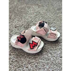 Disney Zara I Pink Minnie Mouse Sandals I Size 5 I‎ Character Embellishments